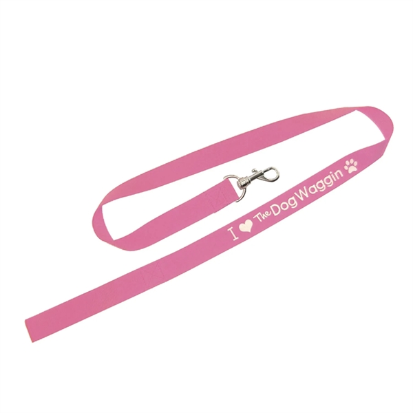 Heavy duty polyester pet leash measuring 42" x 1" with one-color... from ASI 92980 WOV-IN® / Promopet