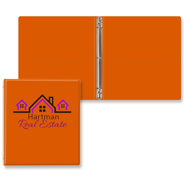 1/2" Round three ring binder made of vinyl with front and... from ASI 54040 Fey Promo / Fey Binders and Organization Solutions