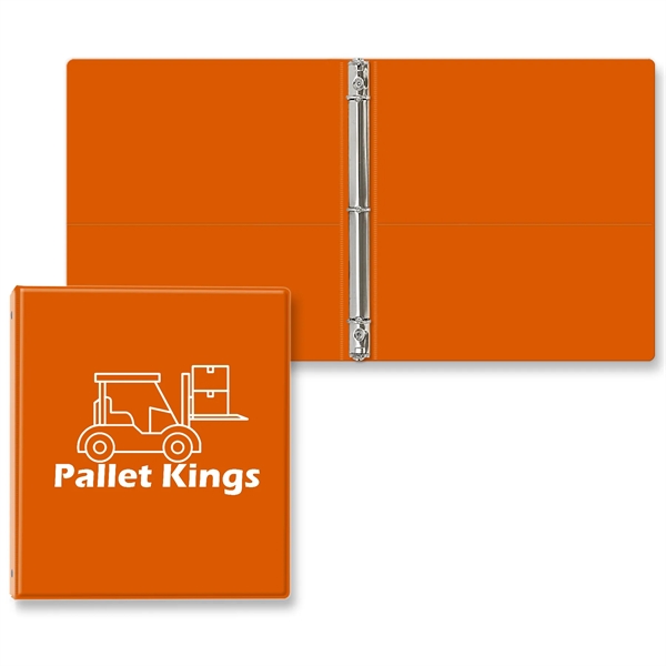 3/4" Round three ring binder made of vinyl with front and... from ASI 54040 Fey Promo / Fey Binders and Organization Solutions