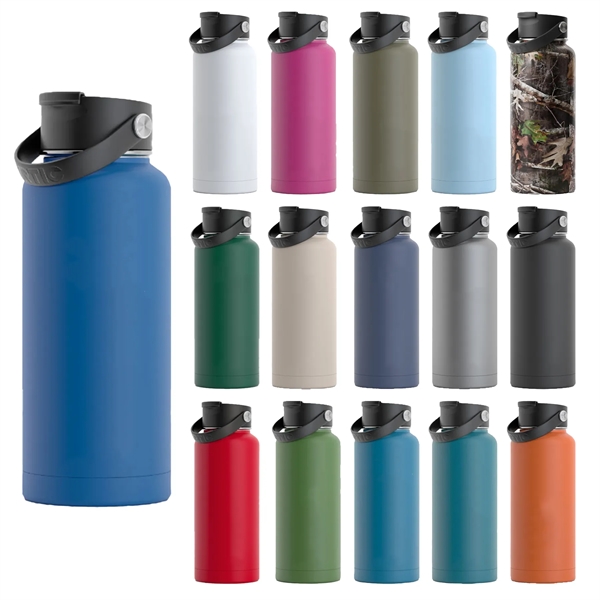 RTIC 32 ounce insulated stainless steel sports bottle with spill-proof screw... from ASI 74601 Calico