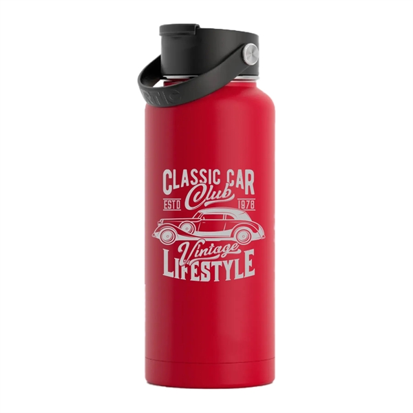 RTIC 32 ounce insulated stainless steel sports bottle with spill-proof screw... from ASI 74601 Calico
