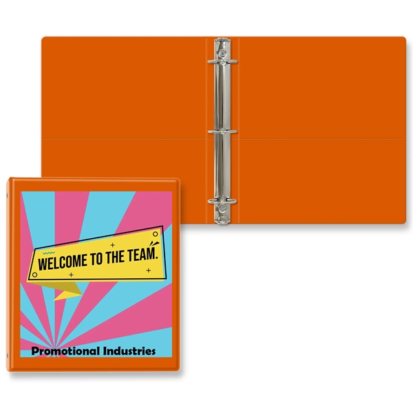 1 1/2" Round three ring binder made of vinyl with front... from ASI 54040 Fey Promo / Fey Binders and Organization Solutions