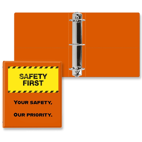 2 1/2" Round three ring binder made of vinyl with front... from ASI 54040 Fey Promo / Fey Binders and Organization Solutions