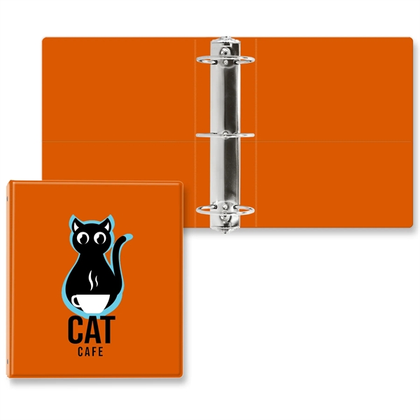 3" Round three ring binder made of vinyl with front and... from ASI 54040 Fey Promo / Fey Binders and Organization Solutions