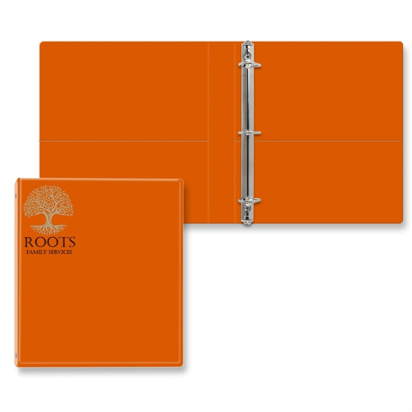 1" Angle D three ring binder made of vinyl with front... from ASI 54040 Fey Promo / Fey Binders and Organization Solutions