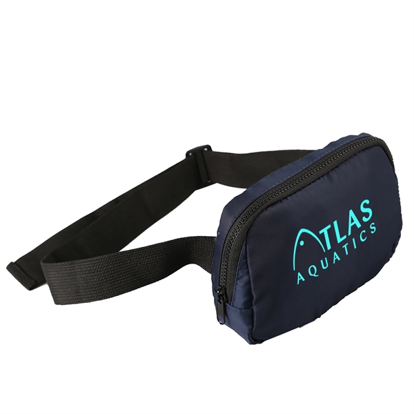 Over-the-shoulder sling bag with two zipper pockets and a detachable/adjustable strap.... from ASI 52840 Evans Manufacturing