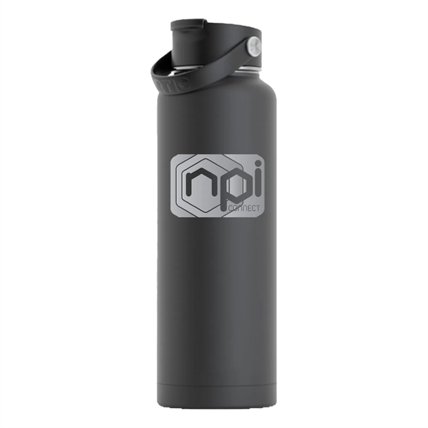 RTIC 40 ounce insulated stainless steel sports bottle with spill-proof screw... from ASI 74601 Calico