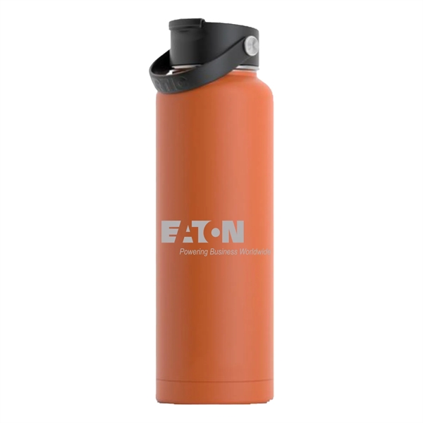 RTIC 40 ounce insulated stainless steel sports bottle with spill-proof screw... from ASI 74601 Calico