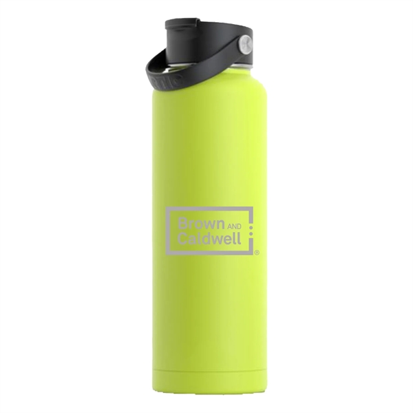 RTIC 40 ounce insulated stainless steel sports bottle with spill-proof screw... from ASI 74601 Calico
