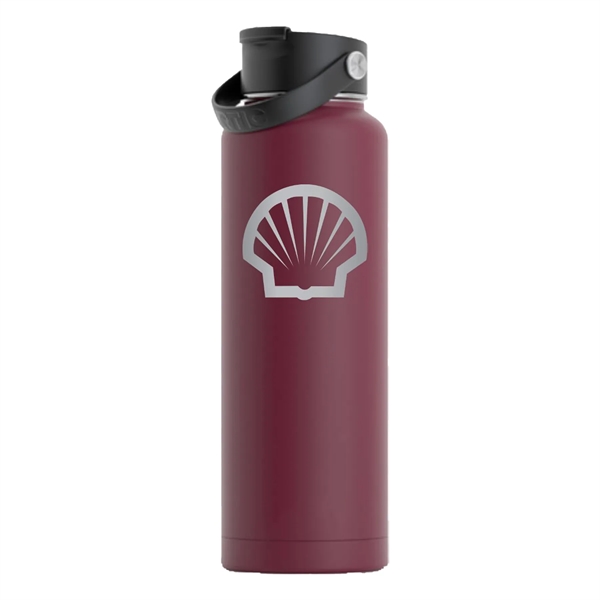 RTIC 40 ounce insulated stainless steel sports bottle with spill-proof screw... from ASI 74601 Calico