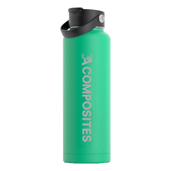 RTIC 40 ounce insulated stainless steel sports bottle with spill-proof screw... from ASI 74601 Calico