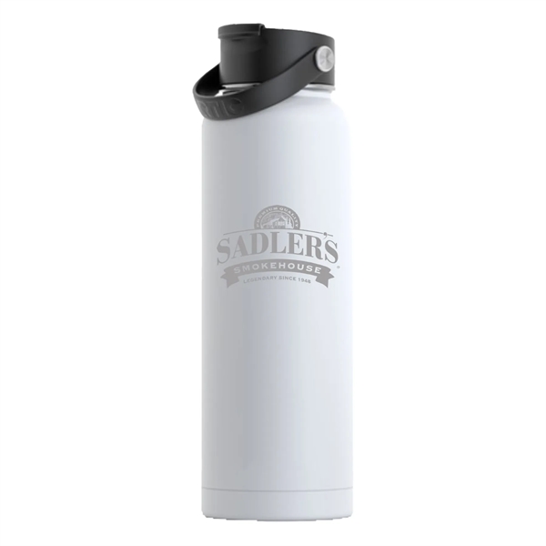 RTIC 40 ounce insulated stainless steel sports bottle with spill-proof screw... from ASI 74601 Calico