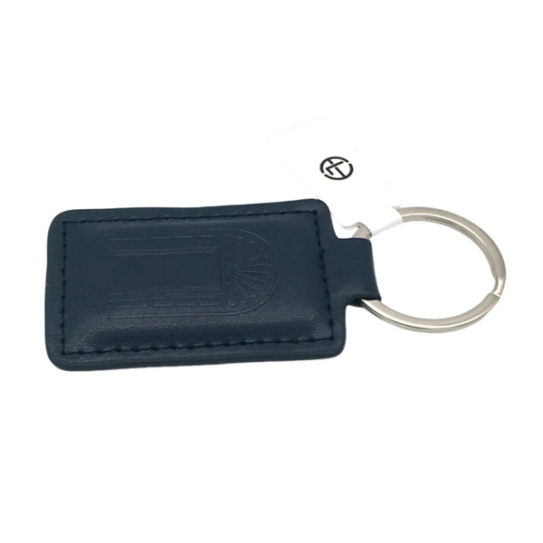 PU leather rectangular keychain plus debossed on 1 side of PU... from ASI 37218 Athena Promo (tm)