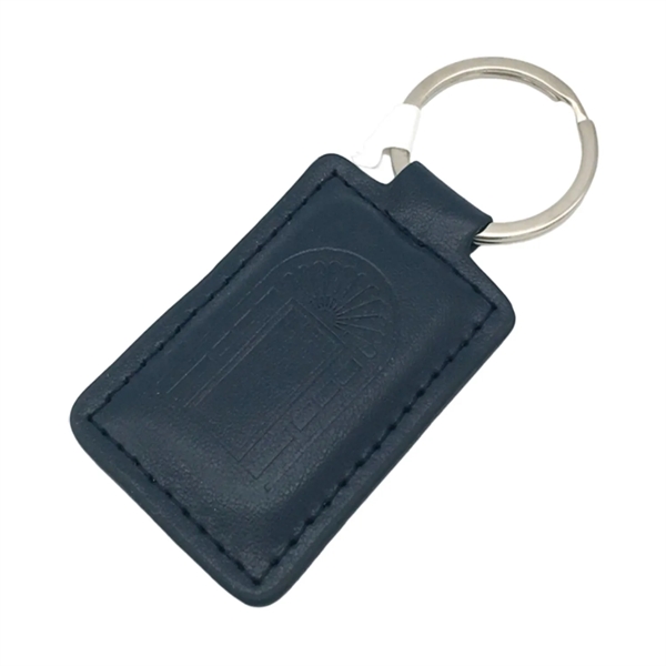 PU leather rectangular keychain plus debossed on 1 side of PU... from ASI 37218 Athena Promo (tm)