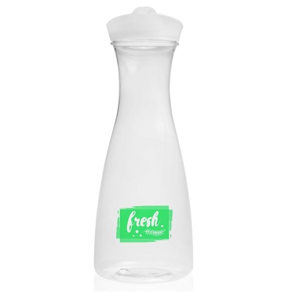 34 oz. clear plastic carafe with lid mouth opening for an... from ASI 39552 BEL Promo