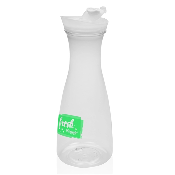 34 oz. clear plastic carafe with lid mouth opening for an... from ASI 39552 BEL Promo