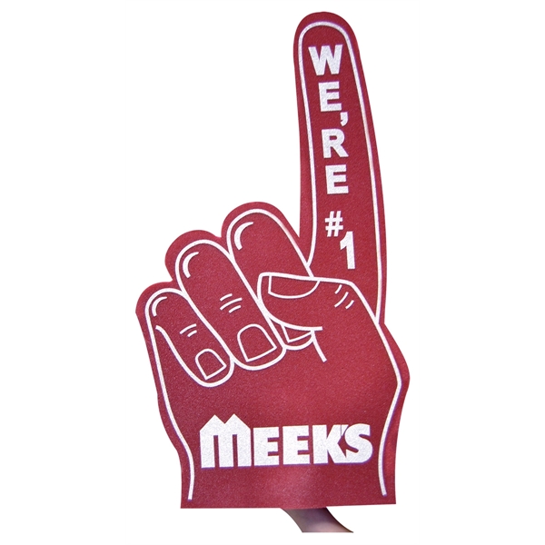 The 33" # 1 foam finger is available in many colors..... from ASI 42155 Amerifoam® - The House of Foam