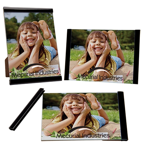 Three piece plastic clip frame with cardboard back, glass front and... from ASI 62190 Illini