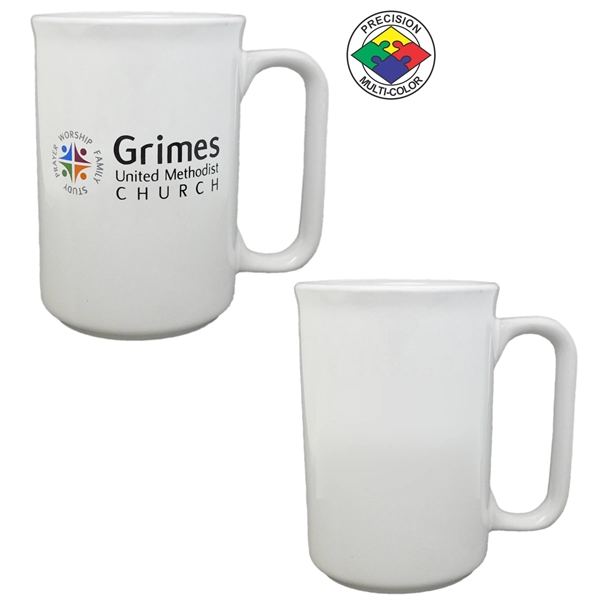 11oz Covington Mug with square handle. Available in spot color and... from ASI 80093 Pyrographics / Pyrographics Line
