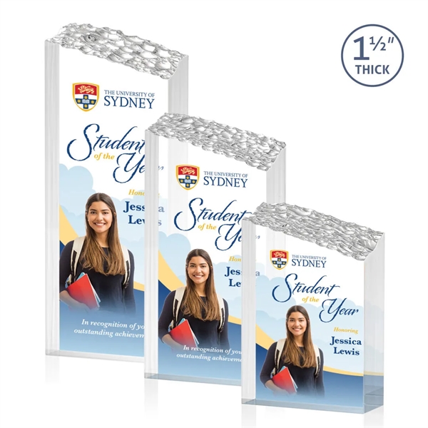 The Warwick freestanding mountain glimmers from base to slanted peak.... from ASI 84592 St Regis Group / St Regis