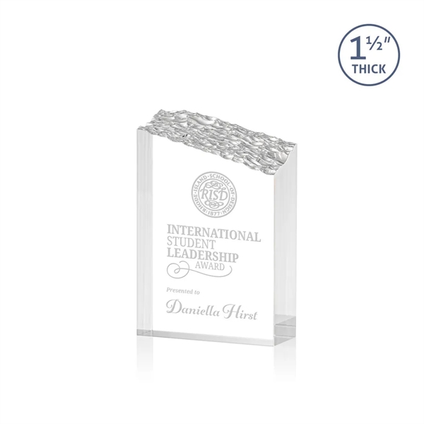 The Warwick freestanding mountain glimmers from base to slanted peak.... from ASI 84592 St Regis Group / St Regis