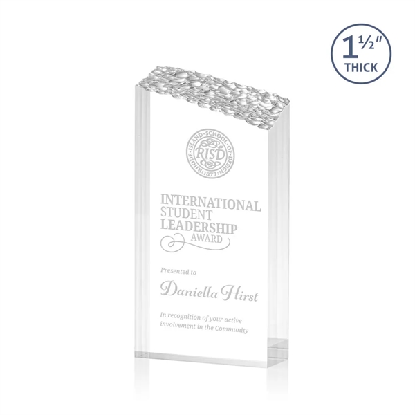 The Warwick freestanding mountain glimmers from base to slanted peak.... from ASI 84592 St Regis Group / St Regis