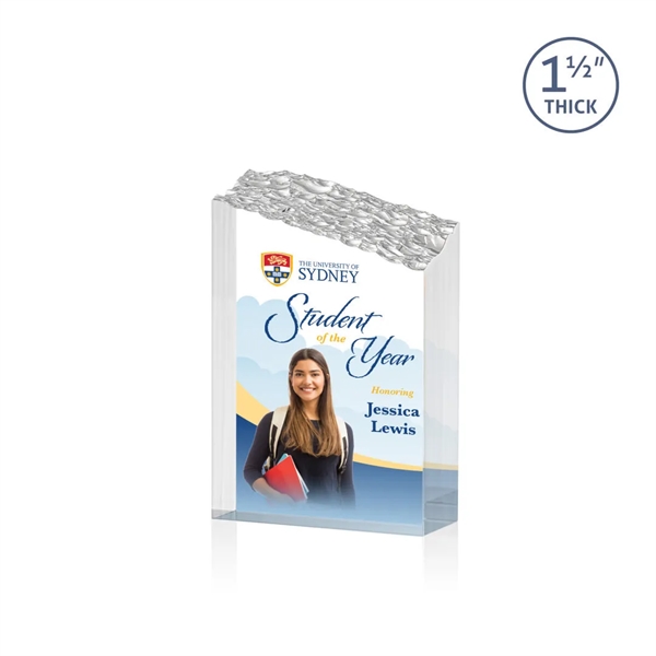 The Warwick freestanding mountain glimmers from base to slanted peak.... from ASI 84592 St Regis Group / St Regis