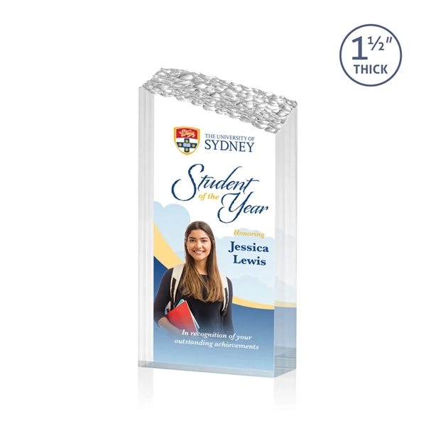 The Warwick freestanding mountain glimmers from base to slanted peak.... from ASI 84592 St Regis Group / St Regis