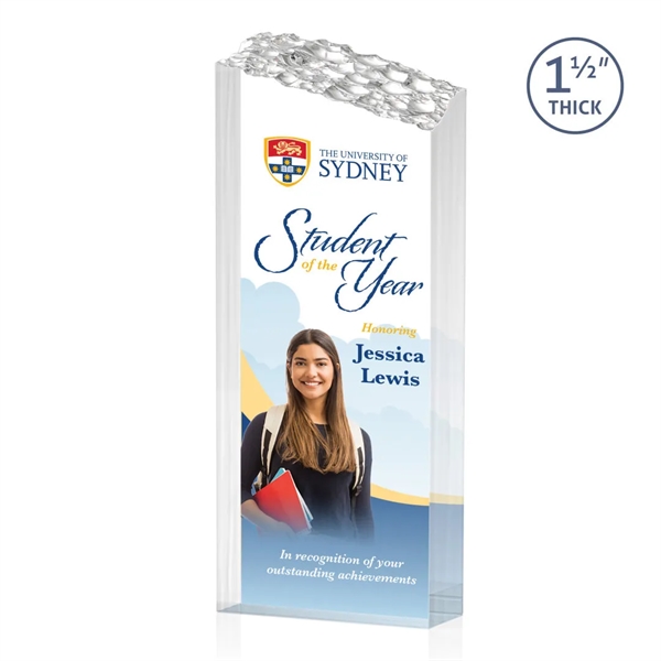 The Warwick freestanding mountain glimmers from base to slanted peak.... from ASI 84592 St Regis Group / St Regis