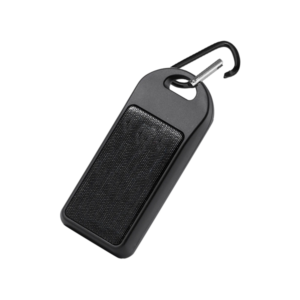 The Douglas Park Speaker comes with a carabiner clip which makes... from ASI 74741 NVS Promo Designs, Inc. / NVS Promo