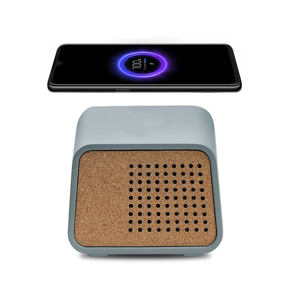 Retro Wireless Speaker and Wireless Charger, made from an unlikely eco-material... from ASI 74741 NVS Promo Designs, Inc. / NVS Promo