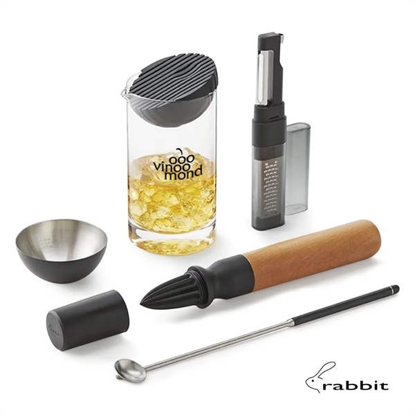 rabbit® 6-PC Cocktail Tool Kit includes: spin spoon, muddler & reamer,... from ASI 84592 St Regis Group