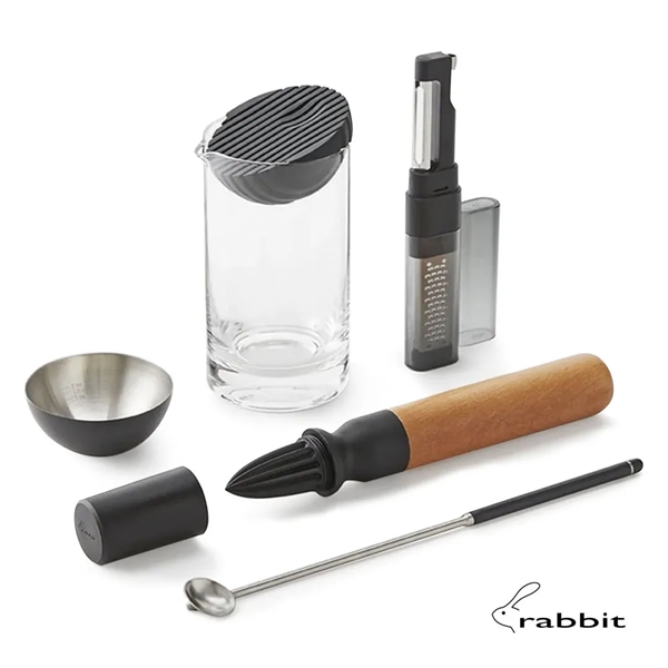 rabbit® 6-PC Cocktail Tool Kit includes: spin spoon, muddler & reamer,... from ASI 84592 St Regis Group