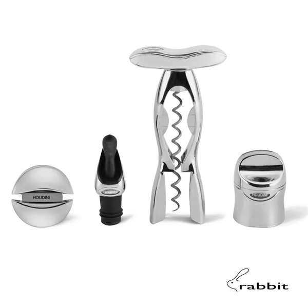 The rabbit® Delux 4-PC Wine Tool Kit includes a corkscrew, a... from ASI 84592 St Regis Group