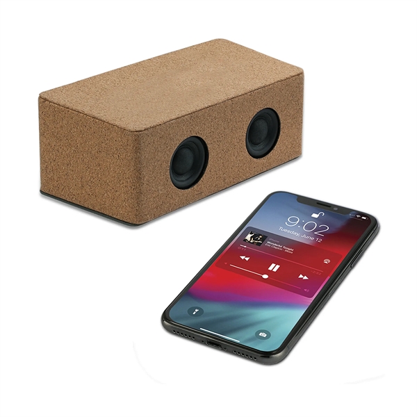 Cork Charger is a Wireless Charger and Bluetooth Speaker with a... from ASI 74741 NVS Promo Designs, Inc. / NVS Promo