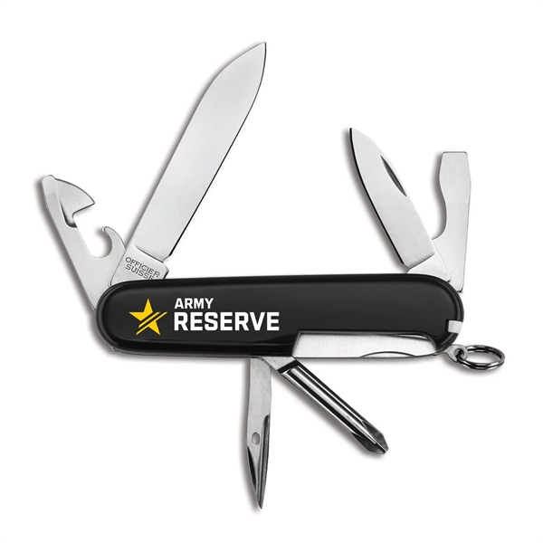 Pocket knife with blades, Philips screwdriver, can opener, tweezers, bottle opener... from ASI 46170 Compass Industries Inc