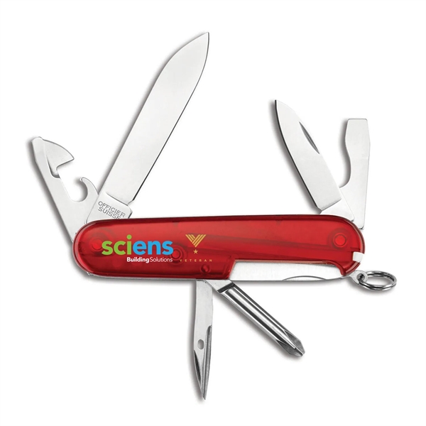 Pocket knife with blades, Philips screwdriver, can opener, tweezers, bottle opener... from ASI 46170 Compass Industries Inc