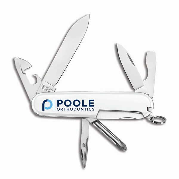 Pocket knife with blades, Philips screwdriver, can opener, tweezers, bottle opener... from ASI 46170 Compass Industries Inc