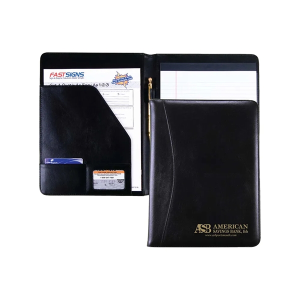 Bridgeview Deluxe Padfolio Plus comes in Navy and Black. Premium folder... from ASI 90154 Sunjoy Group Inc