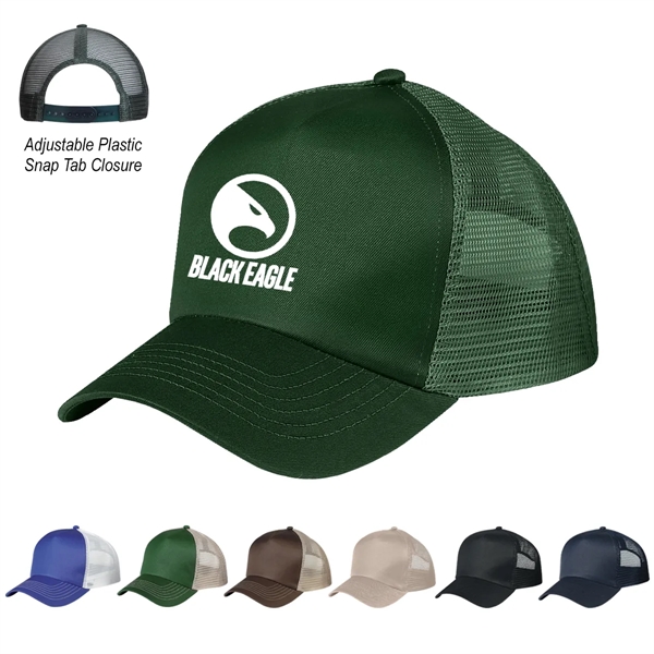 5 Panel Mesh Back Price Buster Cap.  100% Brushed Cotton... from ASI 61125 Hit Promotional Products / Hit®