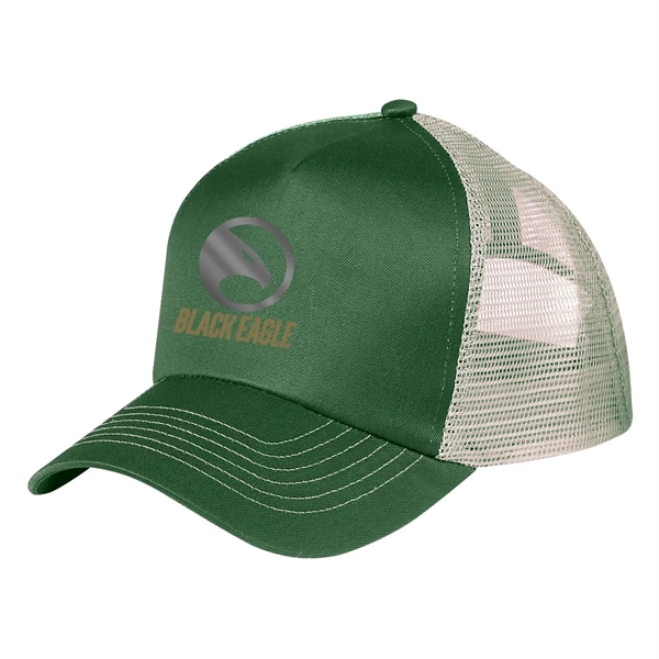 5 Panel Mesh Back Price Buster Cap.  100% Brushed Cotton... from ASI 61125 Hit Promotional Products / Hit®