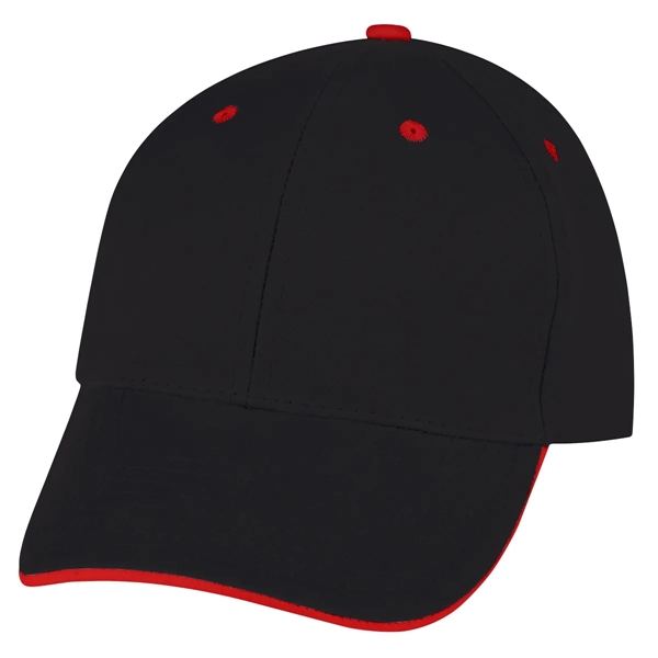 Elite Cap. 100% Brushed Cotton,6 Panel,Medium Profile,Trim Color Under Visor Matches... from ASI 61125 Hit Promotional Products / Hit®