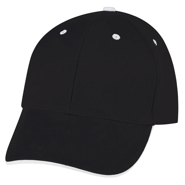 Elite Cap. 100% Brushed Cotton,6 Panel,Medium Profile,Trim Color Under Visor Matches... from ASI 61125 Hit Promotional Products / Hit®