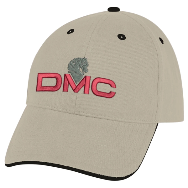Elite Cap. 100% Brushed Cotton,6 Panel,Medium Profile,Trim Color Under Visor Matches... from ASI 61125 Hit Promotional Products / Hit®