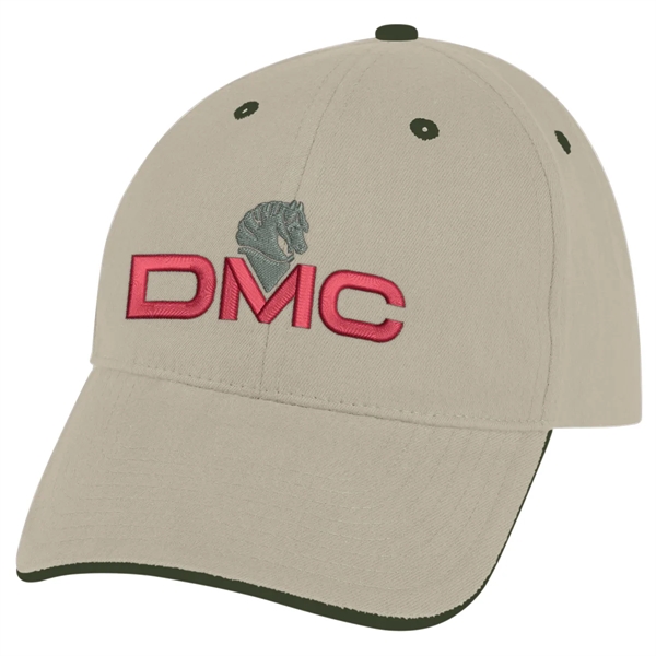 Elite Cap. 100% Brushed Cotton,6 Panel,Medium Profile,Trim Color Under Visor Matches... from ASI 61125 Hit Promotional Products / Hit®