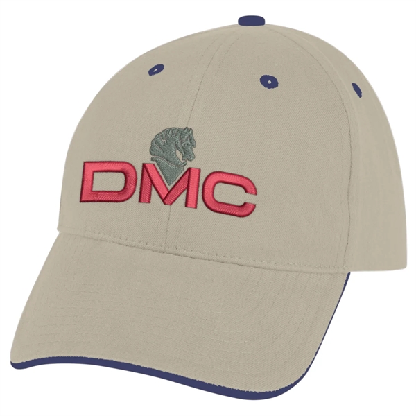 Elite Cap. 100% Brushed Cotton,6 Panel,Medium Profile,Trim Color Under Visor Matches... from ASI 61125 Hit Promotional Products / Hit®