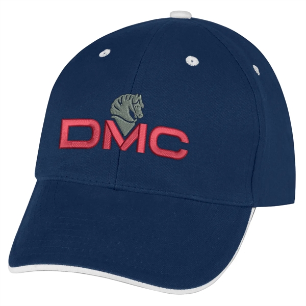 Elite Cap. 100% Brushed Cotton,6 Panel,Medium Profile,Trim Color Under Visor Matches... from ASI 61125 Hit Promotional Products / Hit®