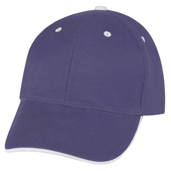 Elite Cap. 100% Brushed Cotton,6 Panel,Medium Profile,Trim Color Under Visor Matches... from ASI 61125 Hit Promotional Products / Hit®
