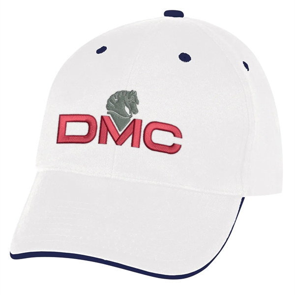 Elite Cap. 100% Brushed Cotton,6 Panel,Medium Profile,Trim Color Under Visor Matches... from ASI 61125 Hit Promotional Products / Hit®