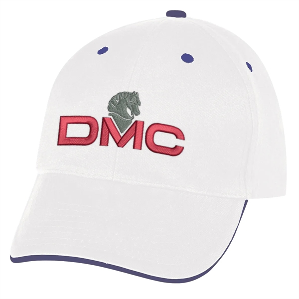 Elite Cap. 100% Brushed Cotton,6 Panel,Medium Profile,Trim Color Under Visor Matches... from ASI 61125 Hit Promotional Products / Hit®